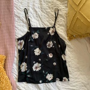 fFLORSL SILKY SWUARE NECK CAMISOLE KENDALL KYLIE